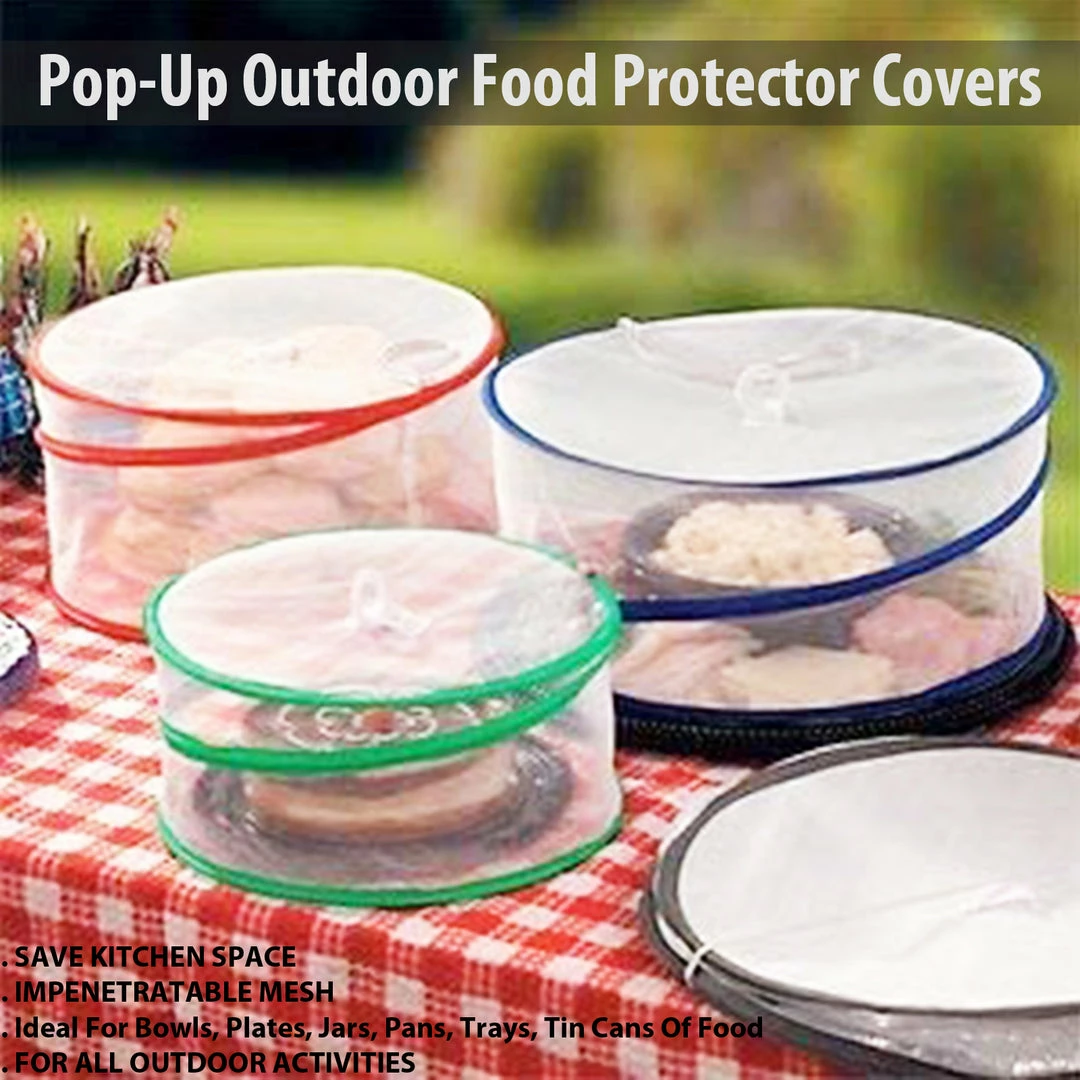 TVTimeDirect Kitchen 3PC Pop Up Food Cover 3 TVTimeDirect Kitchen 3PC Pop Up Food Cover