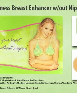 TVTimeDirect Fullness Breast Enhancer W/out Nipple (Nude)- Small Clothing & Accessories