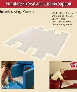 TVTimeDirect Houseware Furniture Fix Seat And Cushion Support - Six Interlocking Panels