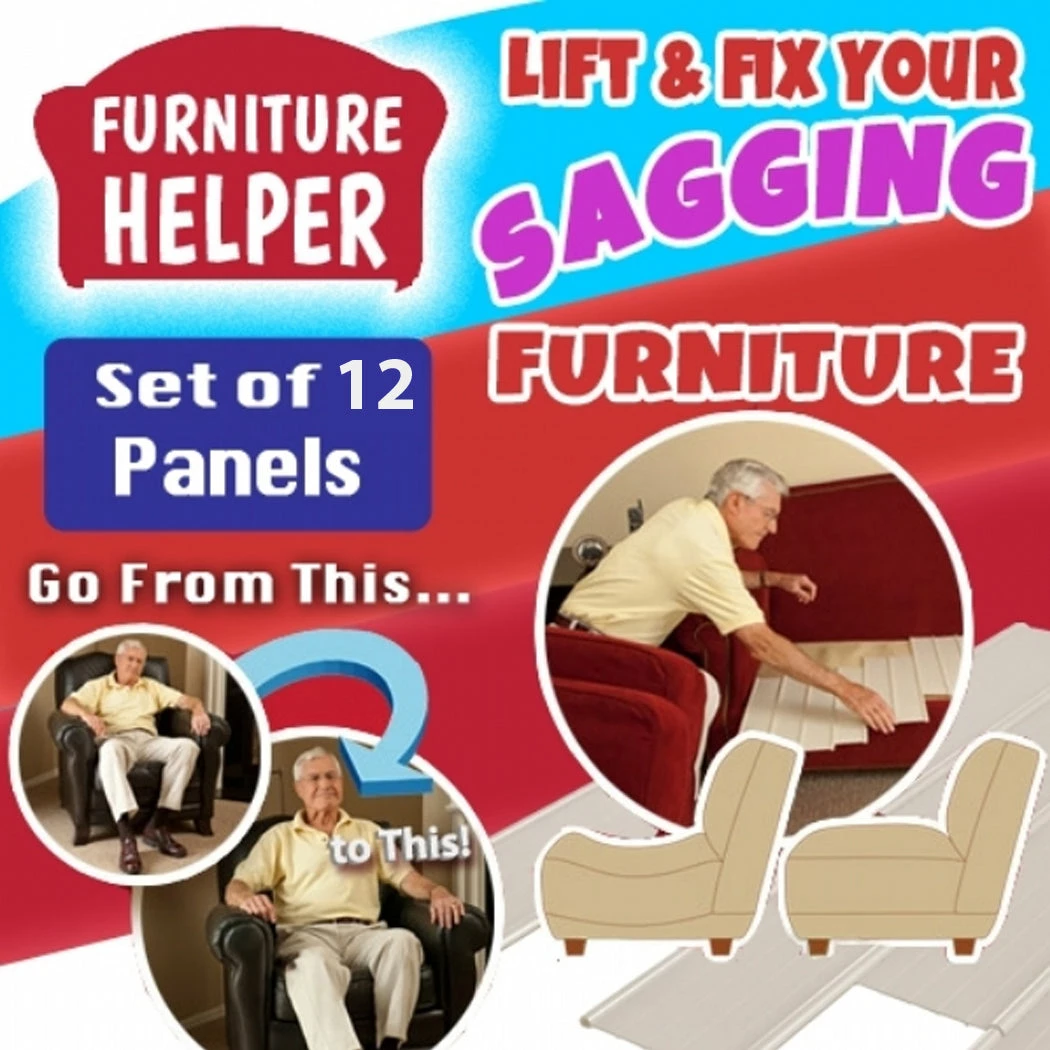 TVTimeDirect Houseware Furniture Fix - Set Of 12 - Support For Sagging Chair 5 TVTimeDirect Houseware Furniture Fix - Set Of 12 - Support For Sagging Chair