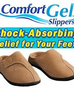 TVTimeDirect Comfort Gel Slippers (Large) Clothing & Accessories
