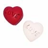 TVTimeDirect Geometrics Color Changing Flameless Wax Led Ornaments- Hearts