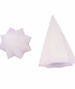 TVTimeDirect Houseware Geometrics Color Changing Flameless Wax LED Ornaments (2 Pack)- Stars