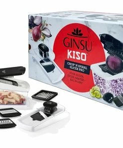 TVTimeDirect Ginsu Chop 'N Spiral Slicer Pro - White - 12 Piece Set