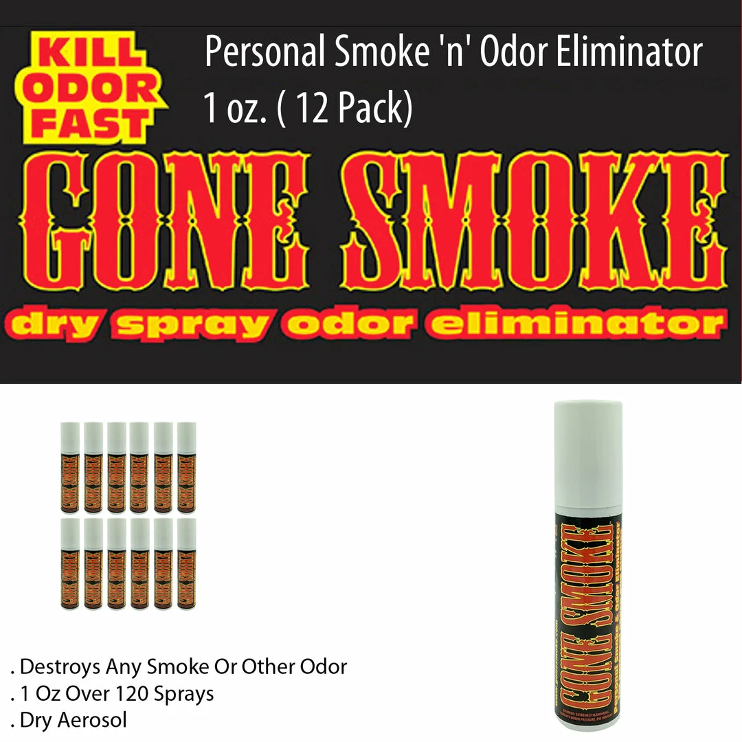 TVTimeDirect Automotive Gone Smoke Personal Smoke 'n' Odor Eliminator, 1 Oz. ( 12 Pack) 5 TVTimeDirect Automotive Gone Smoke Personal Smoke 'n' Odor Eliminator, 1 Oz. ( 12 Pack)