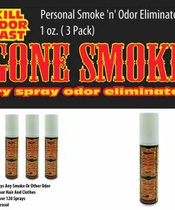 TVTimeDirect Gone Smoke Personal Smoke 'n' Odor Eliminator, 1 Oz. ( 3 Pack)