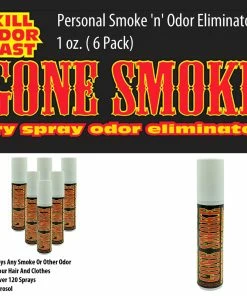 TVTimeDirect Gone Smoke Personal Smoke 'n' Odor Eliminator, 1 Oz. ( 6 Pack)