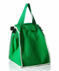 TVTimeDirect Grab And Go Bag- Reusable Shopping Cart Bag With Cart Clips