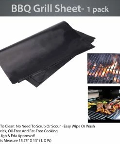 TVTimeDirect BBQ Grill Sheet- 1 Pack Kitchen