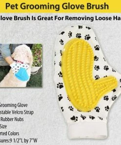 TVTimeDirect Pets Pet Grooming Glove Brush For Dogs