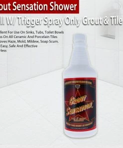 TVTimeDirect Houseware Grout Sensation Shower Wall W/ Trigger Spray Only Grout & Tile 8 TVTimeDirect Houseware Grout Sensation Shower Wall W/ Trigger Spray Only Grout & Tile