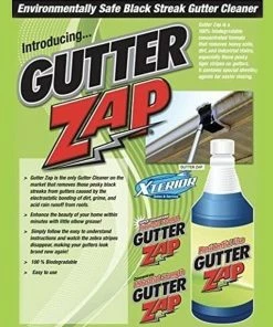 TVTimeDirect Gutter Zap Environmentally Safe Black Streak Gutter Cleaner, Residential, 32 Fl Oz. (1 Quart)