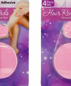 TVTimeDirect Hair Removal Pads 4 Piece Set (2-Pack) Houseware
