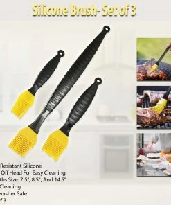 TVTimeDirect Bed & Bath Silicone Brush- Set Of 3