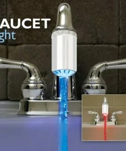 TVTimeDirect Handy Trends Nozzle Light - Temperature Controlled Faucet Light Outdoor & Garden