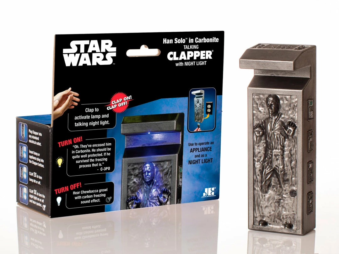 TVTimeDirect Han Solo In Carbonite Talking Clapper With Night Light 3 TVTimeDirect Han Solo In Carbonite Talking Clapper With Night Light