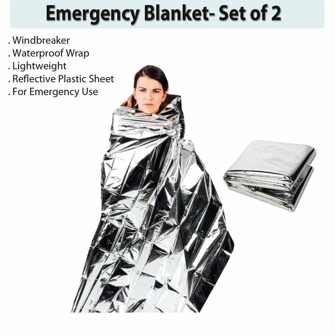 TVTimeDirect Emergency Blanket- Set Of 2 5 TVTimeDirect Emergency Blanket- Set Of 2