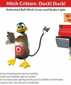 TVTimeDirect Automotive Hitch Critters Animated Ball Hitch Cover And Brake Light - Duck! Duck!