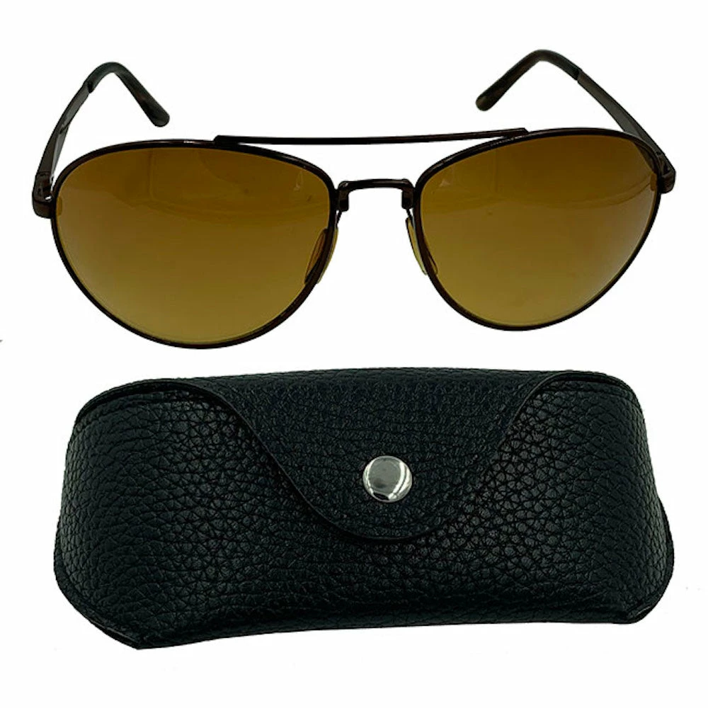 TVTimeDirect HD Vision Aviators Sunglasses, Bronze (Single) 4 TVTimeDirect HD Vision Aviators Sunglasses, Bronze (Single)