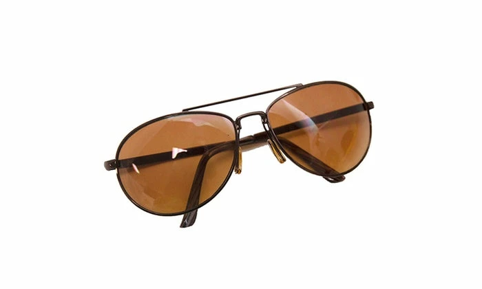 TVTimeDirect HD Vision Aviators Sunglasses, Bronze (Single) 5 TVTimeDirect HD Vision Aviators Sunglasses, Bronze (Single)