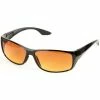 TVTimeDirect HD Vision Sunglasses- Cristal- Unisex- Adult- Black