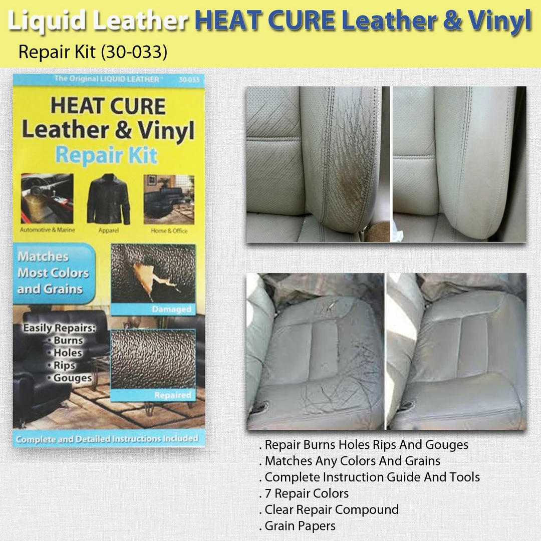 TVTimeDirect Liquid Leather HEAT CURE Leather & Vinyl Repair Kit (30-033) Outdoor & Garden 5 TVTimeDirect Liquid Leather HEAT CURE Leather & Vinyl Repair Kit (30-033) Outdoor & Garden