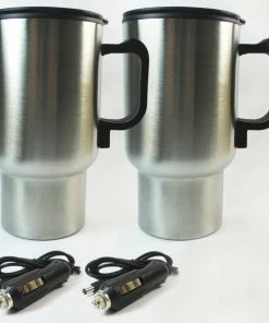 TVTimeDirect Heating Auto Travel Mug, Case Of 2 Automotive
