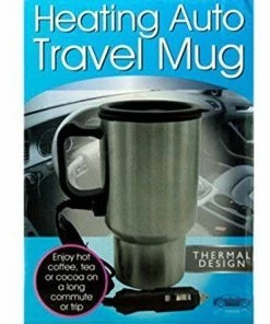 TVTimeDirect Heating Auto Travel Mug, Case Of 2 Automotive