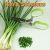 TVTimeDirect Herb Scissors Mincing Snip Cutting Preparing Tempered Stainless Steel 10 Cutting Blades Houseware