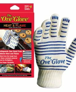 TVTimeDirect Ove' Glove Hot Surface Handler For The Kitchen Barbeque Car Repair Hot Objects (1 Glove)