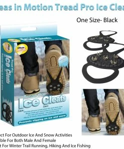 TVTimeDirect Ideas In Motion Tread Pro Ice Cleats - One Size- Black 15 TVTimeDirect Ideas In Motion Tread Pro Ice Cleats - One Size- Black
