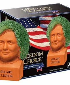 TVTimeDirect Chia Pets Chia Pet Planter - Freedom Of Choice Hillary Clinton- Happy