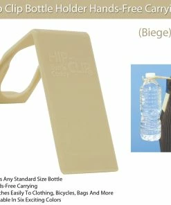 TVTimeDirect Hip Clip Bottle Holder Hands-Free Carrying (Biege)