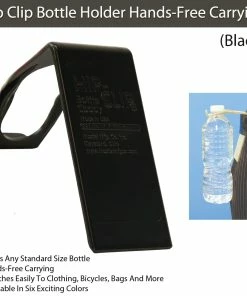 TVTimeDirect Houseware Hip Clip Bottle Holder Hands-Free Carrying(Black)