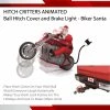 TVTimeDirect Hitch Critters Animated Ball Hitch Cover And Brake Light - Biker Santa Automotive 2 TVTimeDirect Hitch Critters Animated Ball Hitch Cover And Brake Light - Biker Santa Automotive