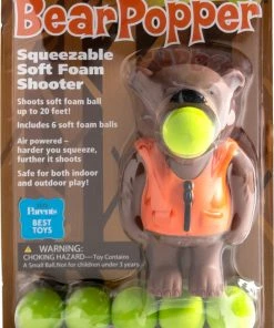 TVTimeDirect Hog Wild Bear Popper Pop Foam Balls Up To 20 Feet - 6 Balls Included - Age 4+ Toys & Games