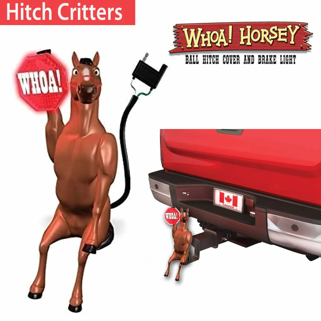 TVTimeDirect Hitch Critters Animated Ball Hitch Cover And Brake Light - Whoa Horsey Automotive 6 TVTimeDirect Hitch Critters Animated Ball Hitch Cover And Brake Light - Whoa Horsey Automotive