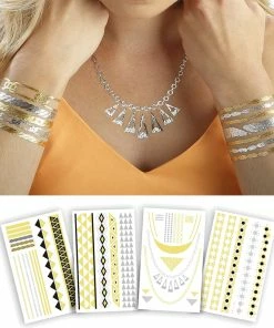 TVTimeDirect Hot Jewels - Metallic Temporary Tattoos - Tribal Health & Beauty 10 TVTimeDirect Hot Jewels - Metallic Temporary Tattoos - Tribal Health & Beauty