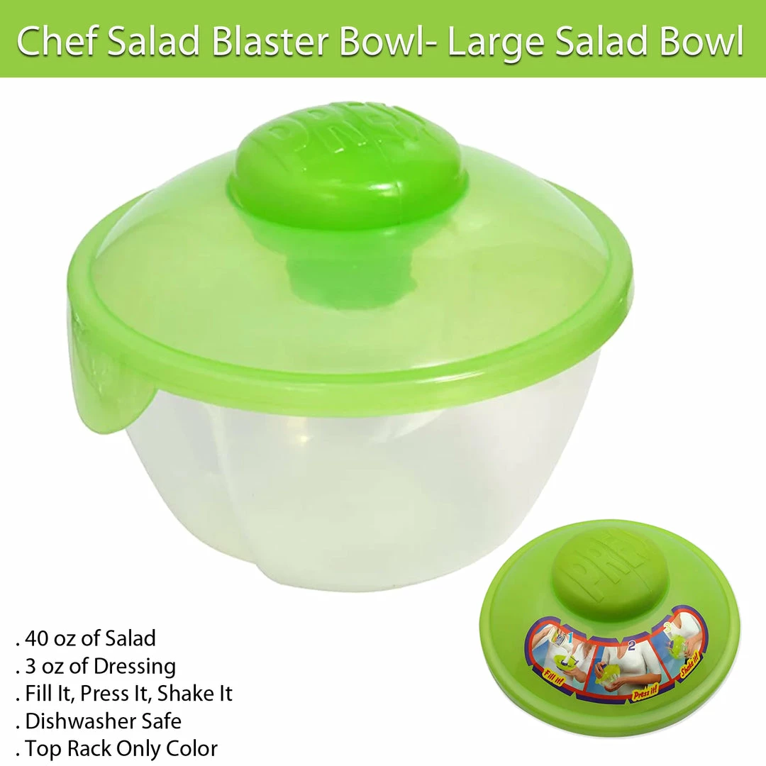TVTimeDirect Chef Salad Blaster Bowl- Large Salad Bowl Kitchen 8 TVTimeDirect Chef Salad Blaster Bowl- Large Salad Bowl Kitchen