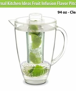 TVTimeDirect Eternal Kitchen Ideas Fruit Infusion Flavor Pitcher 94oz Clear