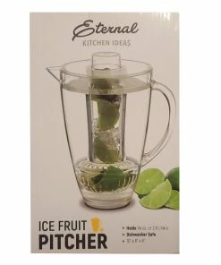TVTimeDirect Eternal Kitchen Ideas Fruit Infusion Flavor Pitcher 94oz Clear