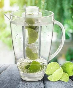 TVTimeDirect Eternal Kitchen Ideas Fruit Infusion Flavor Pitcher 94oz Clear