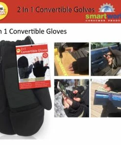 TVTimeDirect Ideas In Motion 2-in-1 Convertible Gloves