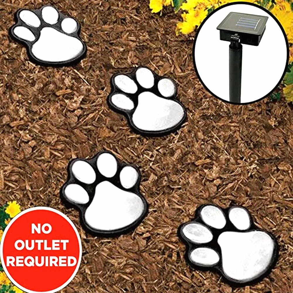TVTimeDirect LED Paw Print Lights - Set Of 4 6 TVTimeDirect LED Paw Print Lights - Set Of 4