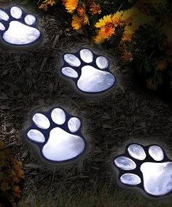 TVTimeDirect LED Paw Print Lights - Set Of 4