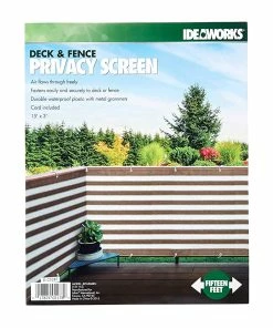 TVTimeDirect Houseware Ideaworks Deck & Fence Privacy Screen- Brown