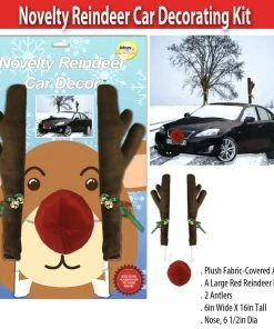 TVTimeDirect Novelty Reindeer Car Decorating Kit 7 TVTimeDirect Novelty Reindeer Car Decorating Kit