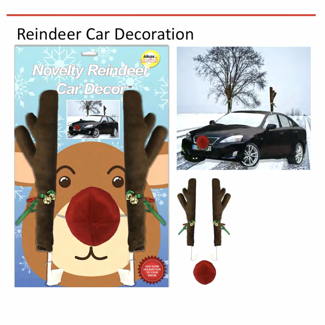 TVTimeDirect Novelty Reindeer Car Decorating Kit 3 TVTimeDirect Novelty Reindeer Car Decorating Kit