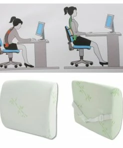 TVTimeDirect Memory Foam Supportive Foam Lower Back Support Pillow