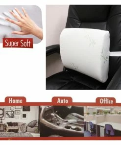 TVTimeDirect Memory Foam Supportive Foam Lower Back Support Pillow